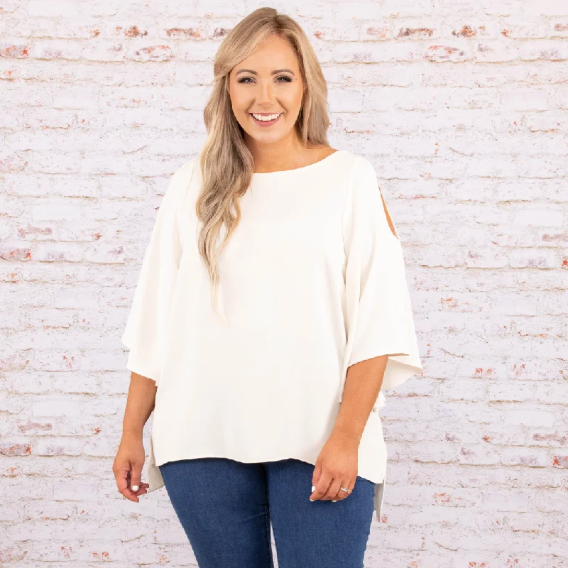 Your Shopping Spree Starts Here!Toasted Coconut Top, Cream