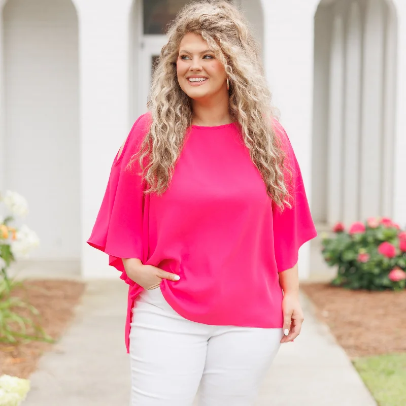 Score Big Savings Today!Toasted Coconut Top, Hot Pink