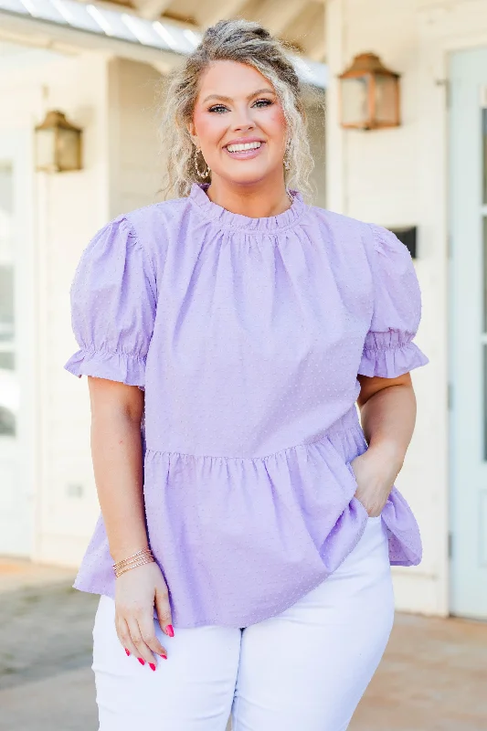 Biggest Sale of the Season!Try For Love Top, Purple