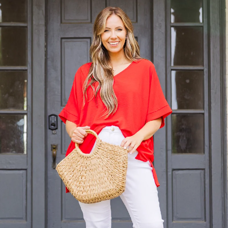 Shop Today, Save Tomorrow!Weekend Wardrobe Top, Scarlet