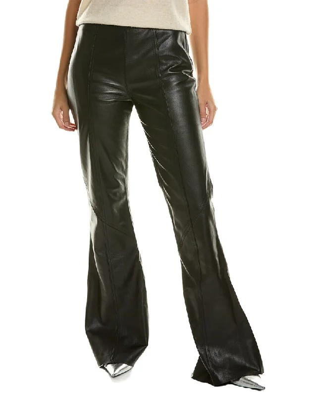 Get More for Less!Alberta Ferretti Leather Flare Pant
