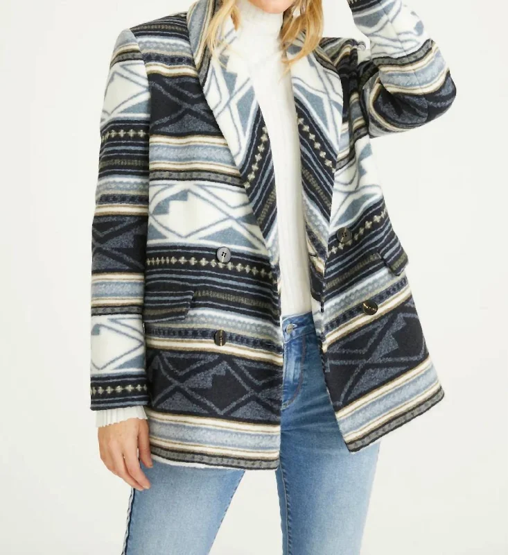 Best Price of the Season!Blanch Southwestern Print Blazer In Multi