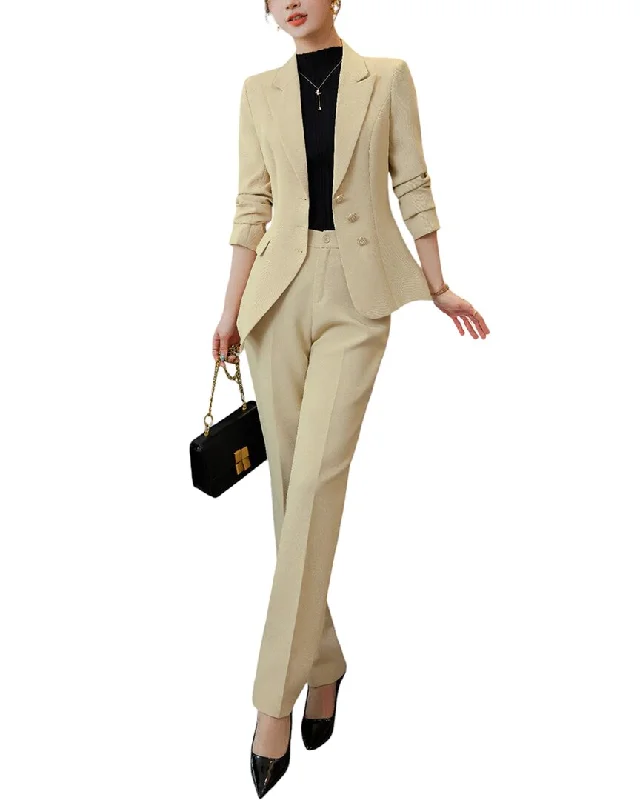 Huge Price Cuts Await!Bossy Chic 2pc Blazer & Pant Set