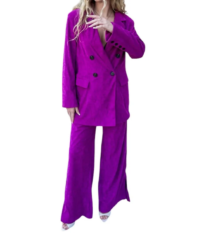 Upgrade for Less!Empire Blazer In Purple