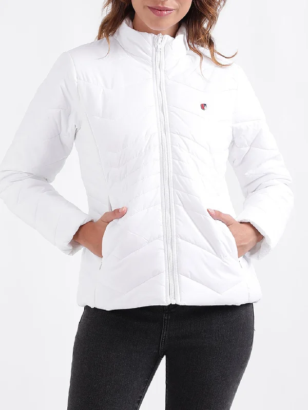 Exclusive Deals Just for You!Iconic Women Solid Full Sleeves Stand Collar Jacket