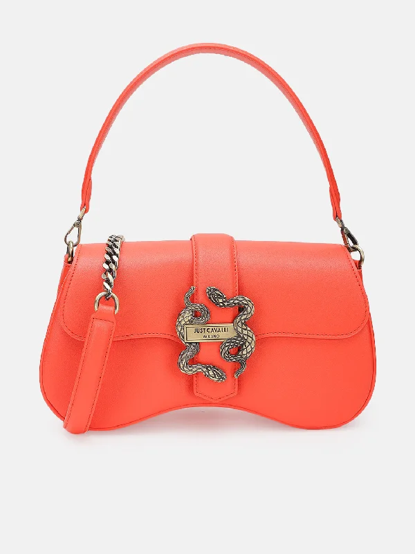 Upgrade for Less!Just Cavalli Women Coral Solid Sling Bag