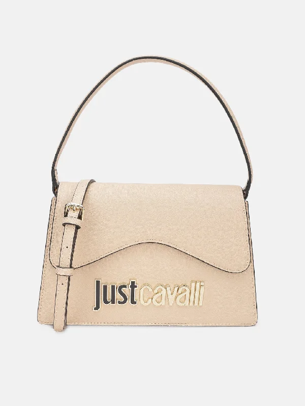 Enjoy Huge Discounts Now!Just Cavalli Women Beige Solid Sling Bag
