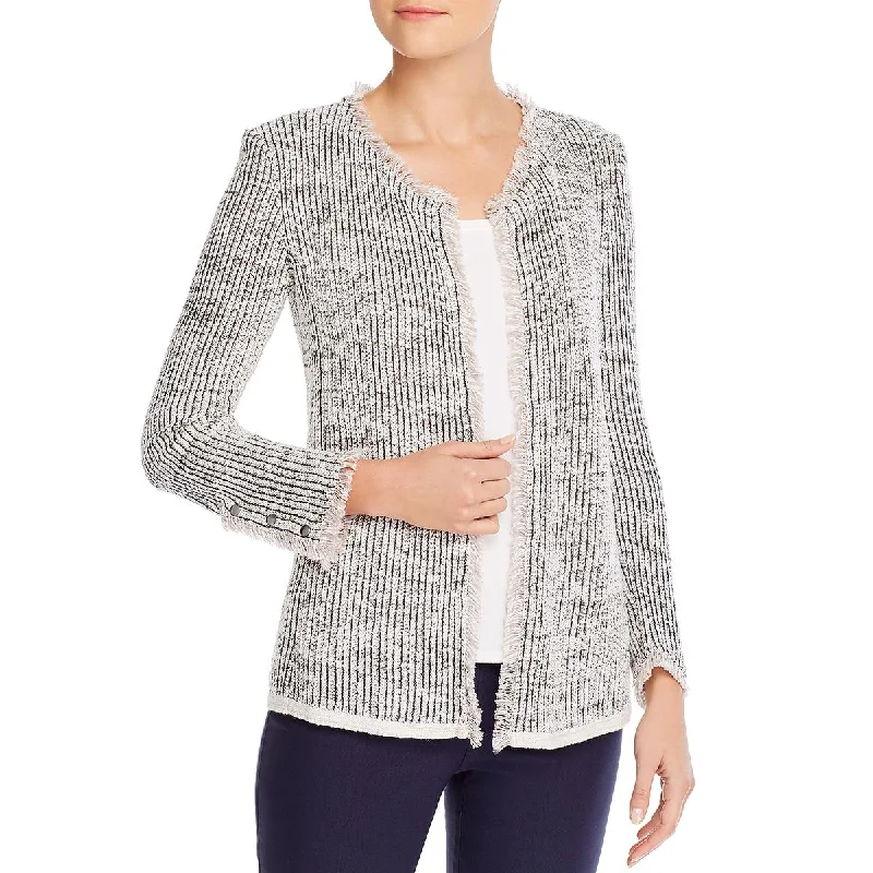 Hottest Discounts of the Year!New Attitude Womens Ribbed Open Front Collarless Blazer