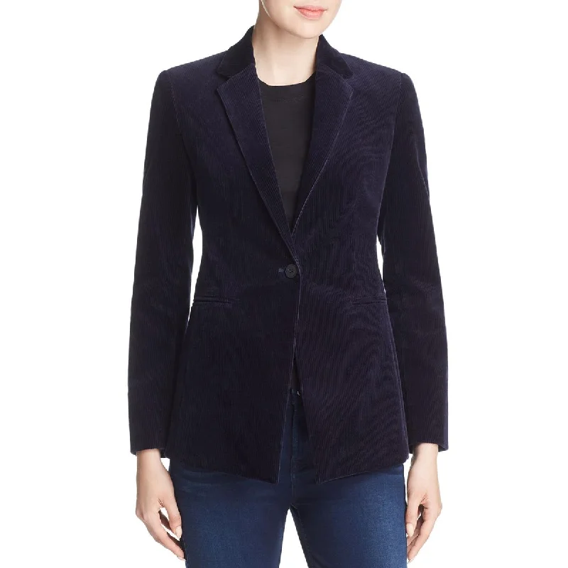 Your Shopping Spree Starts Here!Power Womens Corduroy One-Button Blazer