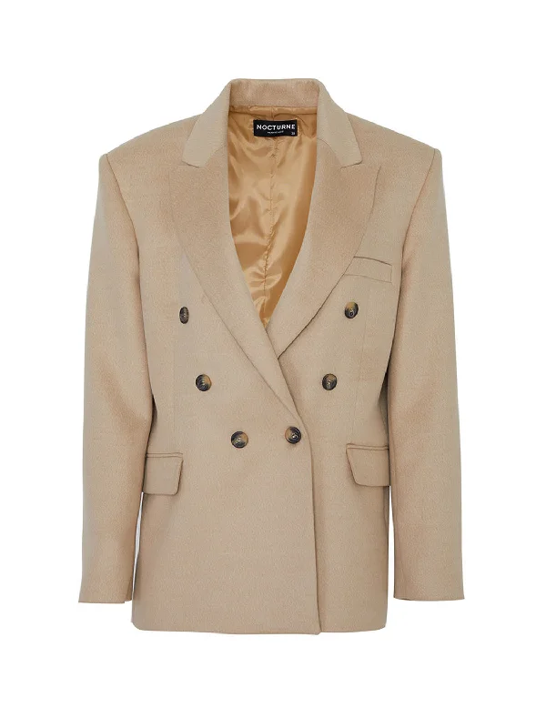Time to Snag a Bargain!Shoulder Pad Cashmere Blazer