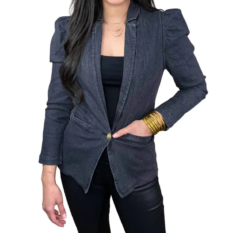 Save More When You Shop More!Stephany Blazer In Black Vintage