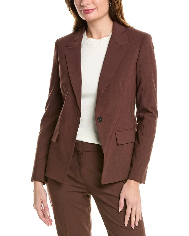 Save More with Every Purchase!Theory Angled Wool-Blend Blazer