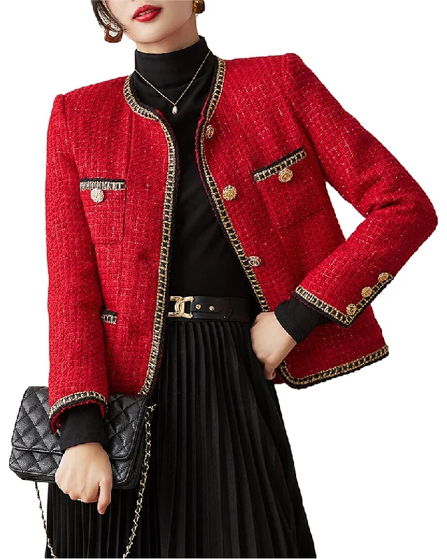 Your Favorite Items on Sale Now!WLZD Wool-Blend Blazer