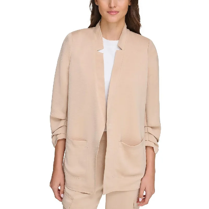 Unlock Huge Savings Now!Womens 3/4 Sleeve Suit Separate Open-Front Blazer