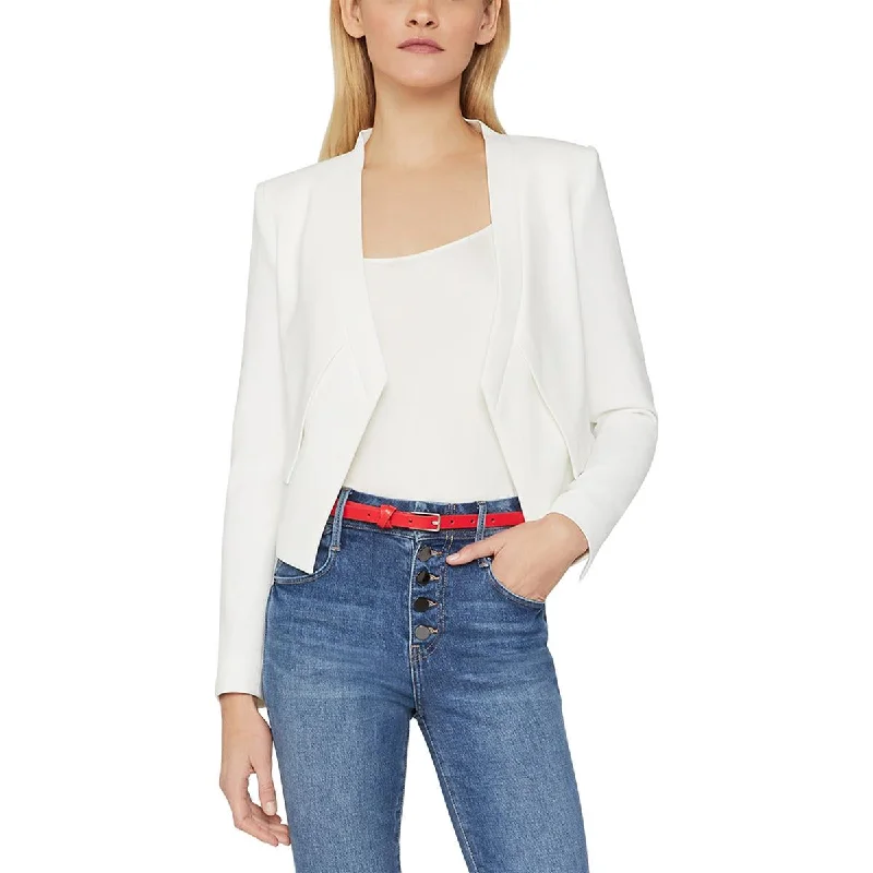 Lowest Prices Guaranteed!Womens Long Sleeve Layered Open-Front Blazer